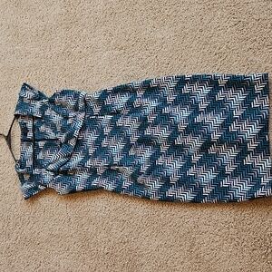 WHBM Black And Blue Dress